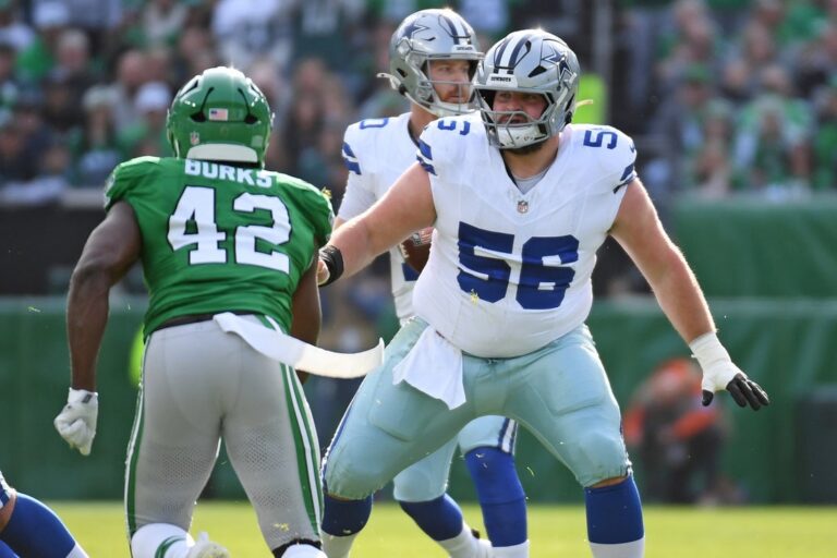 NFL News: Cowboys place C Cooper Beebe on IR, sign DE Jadeveon Clowney