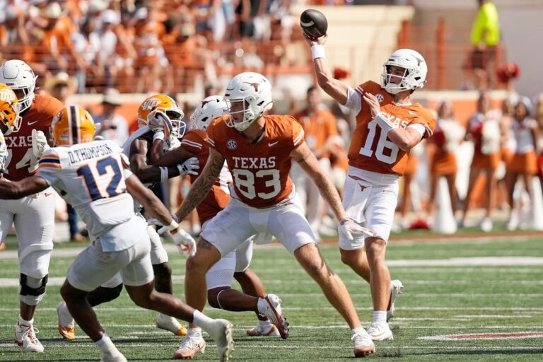 NCAAF News: Could Sam Houston serve as salve for No. 8 Texas’ ailing offense?