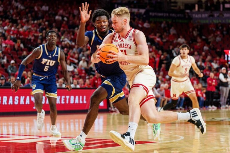 Rienk Mast posts triple-double as Nebraska buries FIU