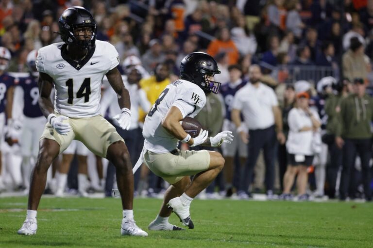 NCAAF News: 88-yard punt return TD helps Wake Forest upset No. 14 Virginia