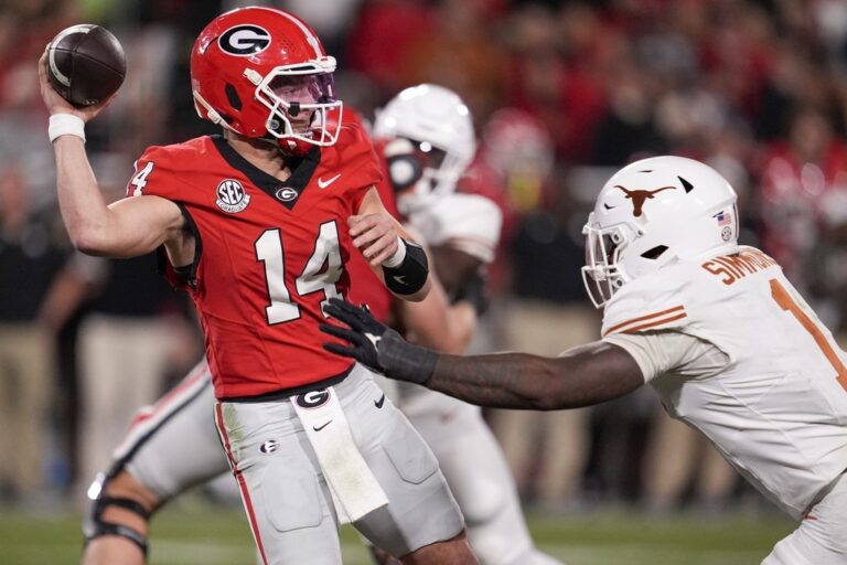 NCAAF News: CFP: Georgia joins Ohio State, Indiana, Texas A&M in top 4