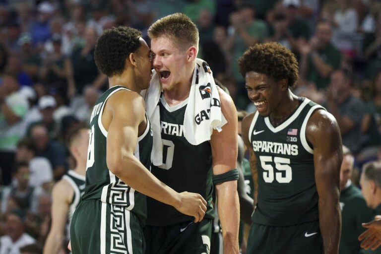 Jaxon Kohler helps No. 11 Michigan State rout East Carolina