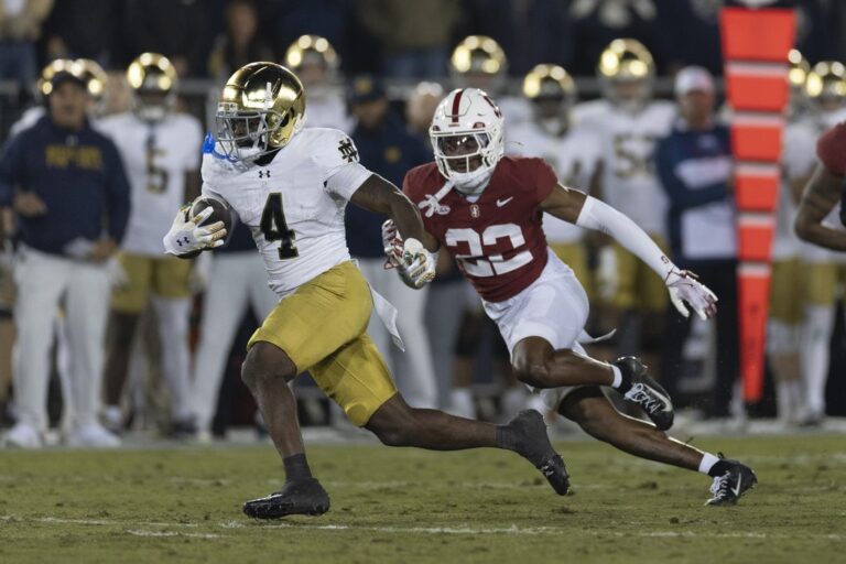 NCAAF News: No. 9 Notre Dame wallops Stanford, awaits CFP fate