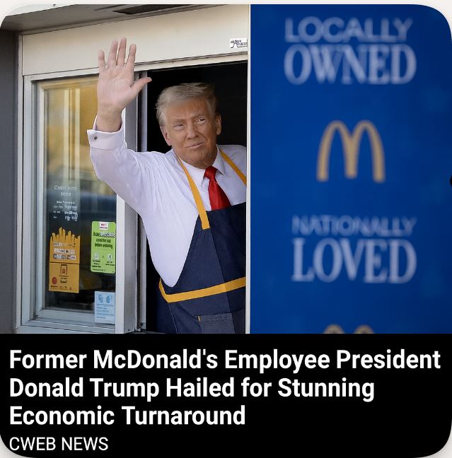 The Apprentice to The Architect: Former McDonald's Employee President Donald Trump Hailed for Stunning Economic Turnaround - CWEB News