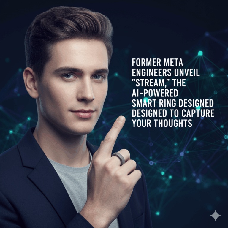 CWEB Business News Former Meta Engineers Unveil “Stream,” The AI-Powered Smart Ring Designed to Capture Your Thoughts