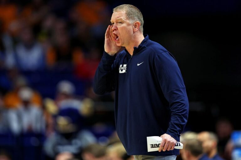 No. 23 Utah State passes first conference test, bests Nevada