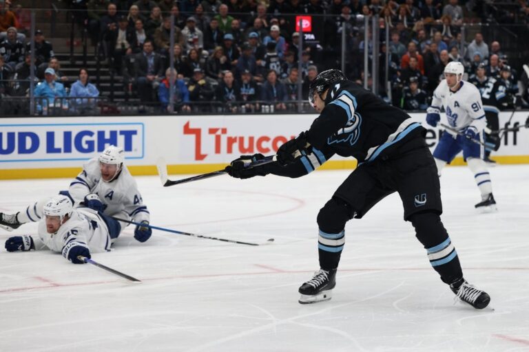 NHL News: Dylan Guenther, Jack McBain lead Mammoth to blowout over Maple Leafs