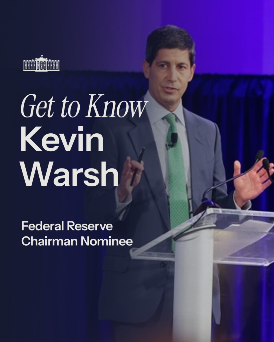 President Trump announces Kevin Warsh as next Fed chair after Jerome Powell steps down, CWEB News