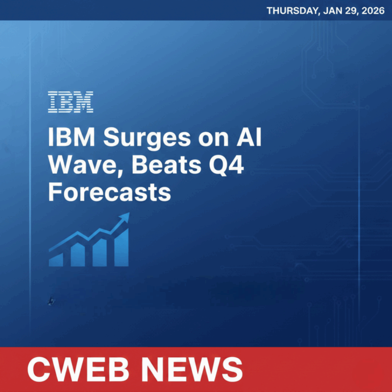 IBM Surges on AI Wave, Beats Q4 Forecasts with Strongest Growth in a Decade CWEB Business News