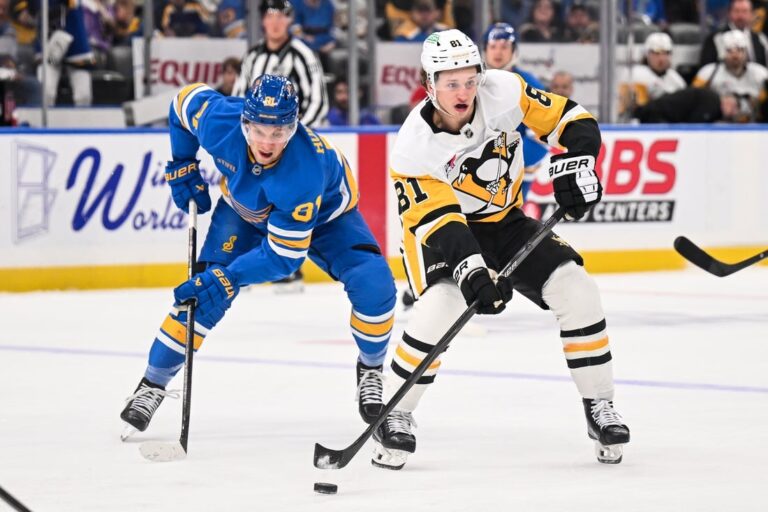 NHL News: Blues rebound from 3-goal deficit, top playoff-bound Penguins