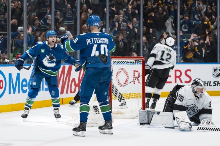 NHL News: Jake DeBrusk’s 2nd goal lifts Canucks past Kings in OT