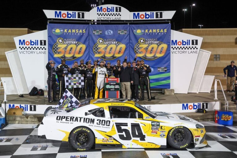 OAP News: Taylor Gray fends off Sheldon Creed, wins eventful race in Kansas
