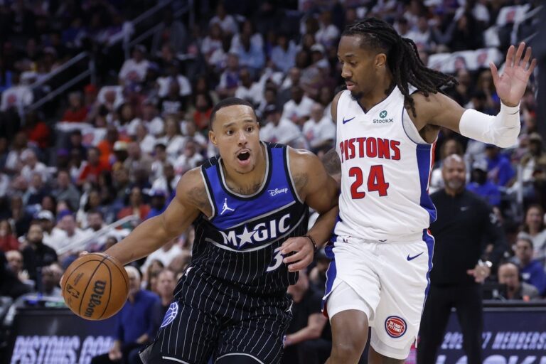 Shooting woes sink Magic as Pistons even up series in G2
