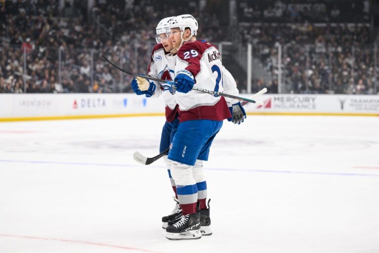 NHL News: Nathan MacKinnon scores twice as Avs race away to sweep Kings