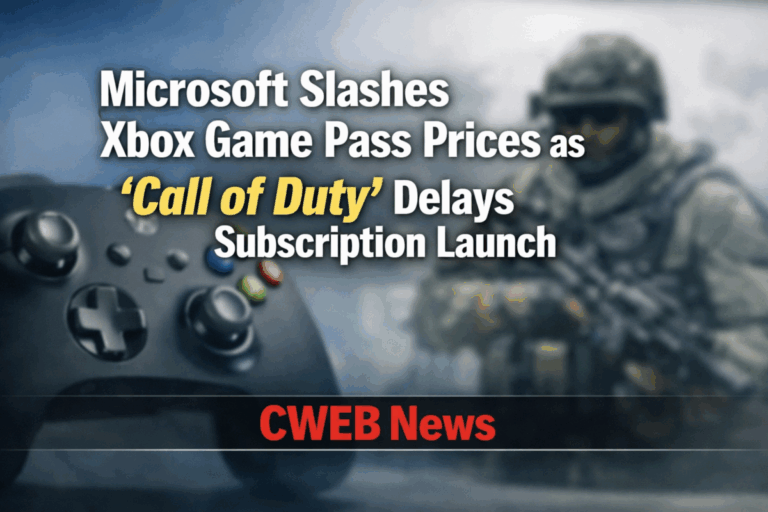 Microsoft Slashes Xbox Game Pass Prices as ‘Call of Duty’ Delays Subscription Launch by One Year CWEB